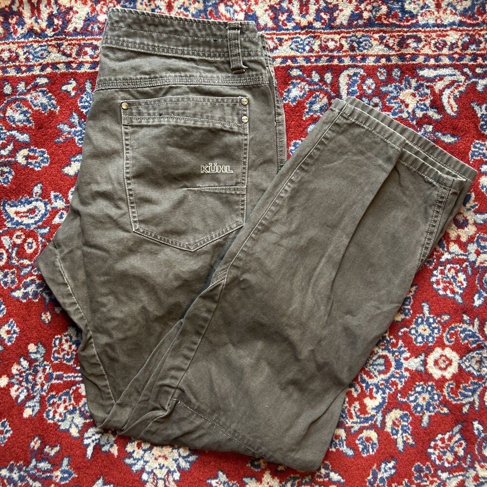 Kuhl outkast Vintage Patina Dye Hiking Outdoor Brown Pants Mens 34x32